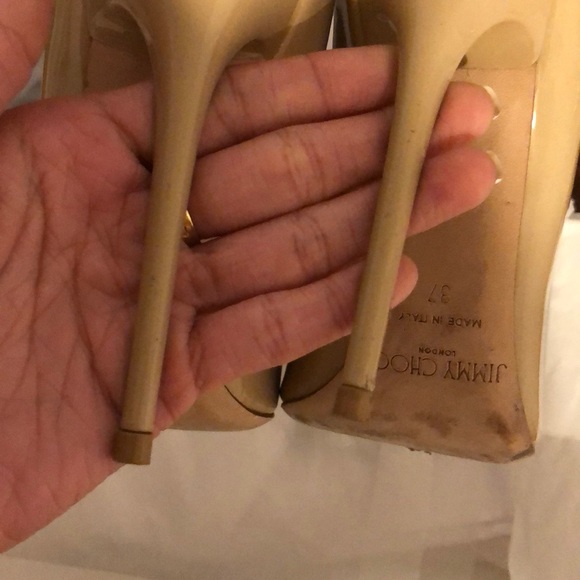 Size 7 Jimmy Choos Anouk Nude heels - Picture 5 of 8